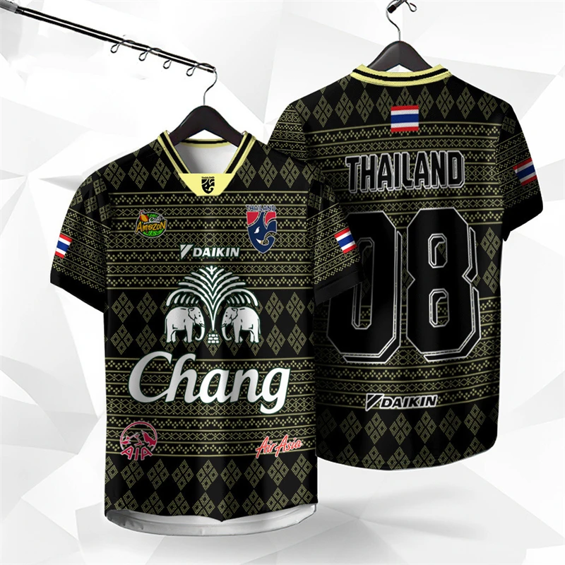 Thai Silk Blouse - เสื้อยืดพิมพ์ลาย 3 มิติ ช้าง 2026 AI
