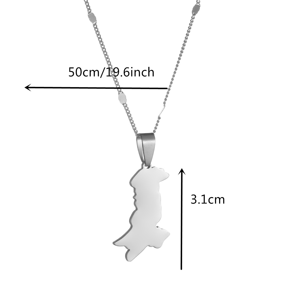 ปากีสถานแผนที่และธงจี้สร้อยคอป - Ethnic Fashion Pakistan บทวิจารณ์และราคา