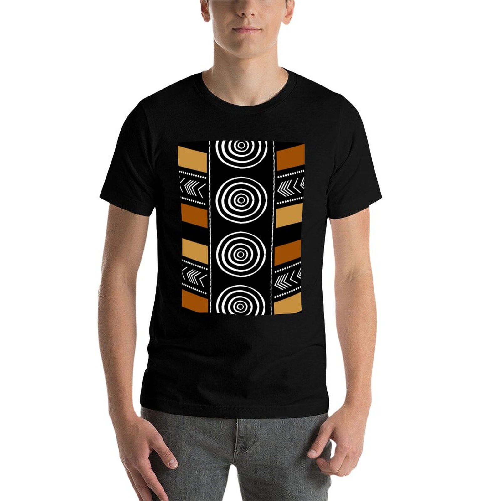 เสื้อยืดลายศิลปะผ้าโคลนแอฟริกั - Mudcloth Print Top บทวิจารณ์และราคา