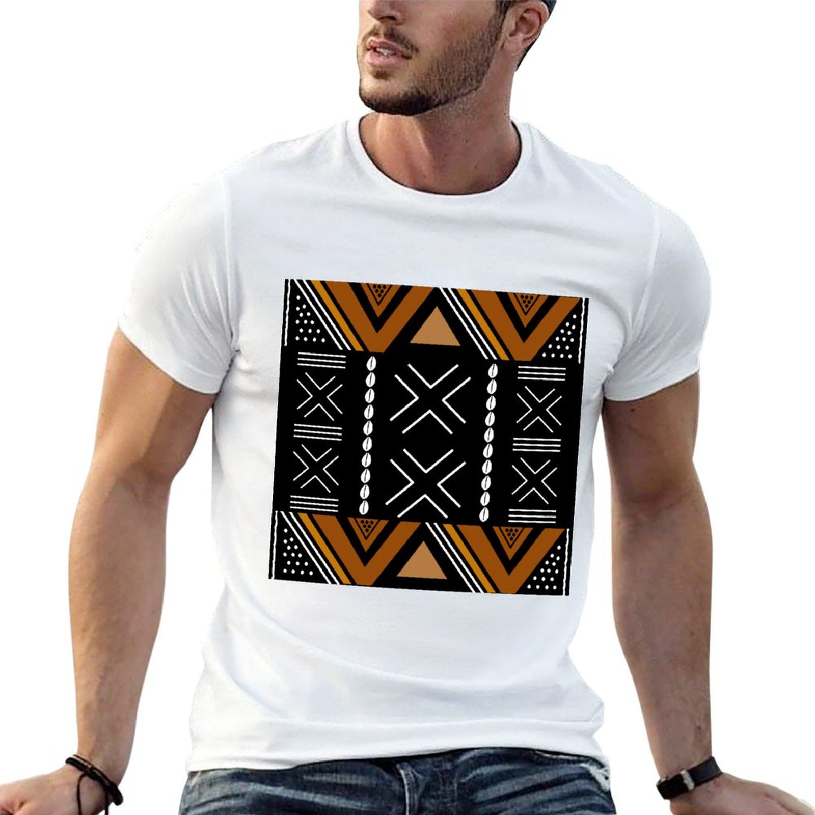 เสื้อยืดลายผ้าโบทากันแอฟริกัน  - Mudcloth Print Top บทวิจารณ์และราคา