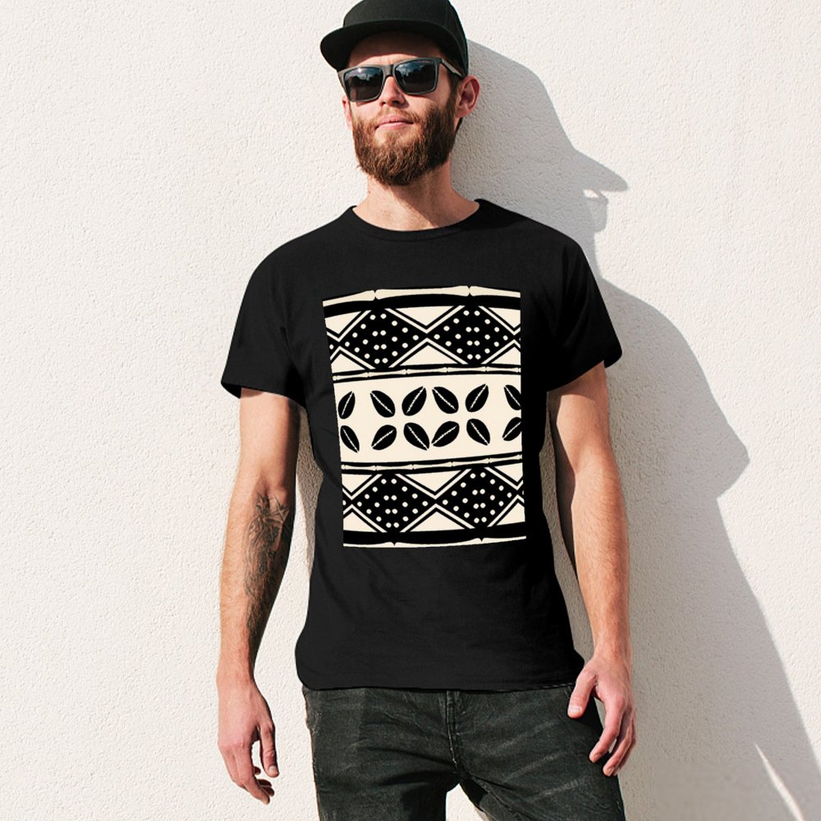 เสื้อยืดลายผ้าโคลนแอฟริกันแบบน - Mudcloth Print Top บทวิจารณ์และราคา