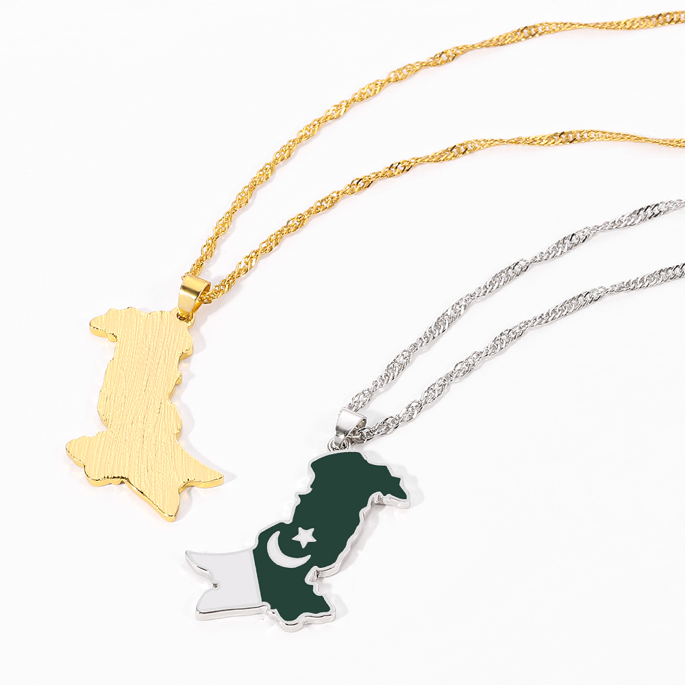 สร้อยคอจี้แผนที่ธงชาติปากีสถาน - Ethnic Fashion Pakistan บทวิจารณ์และราคา