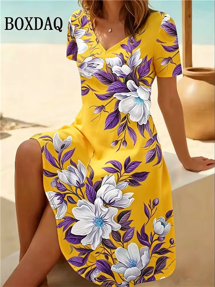 6XL พลัสไซส์ชุดเดรสผู้หญิงฤดูร - Ethnic Fashion Dress บทวิจารณ์และราคา
