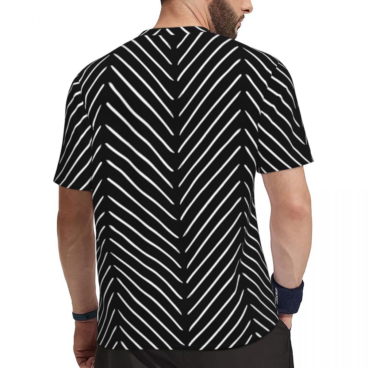 Sportswear T-Shirt Male Retro  - Mudcloth Print Top บทวิจารณ์และราคา