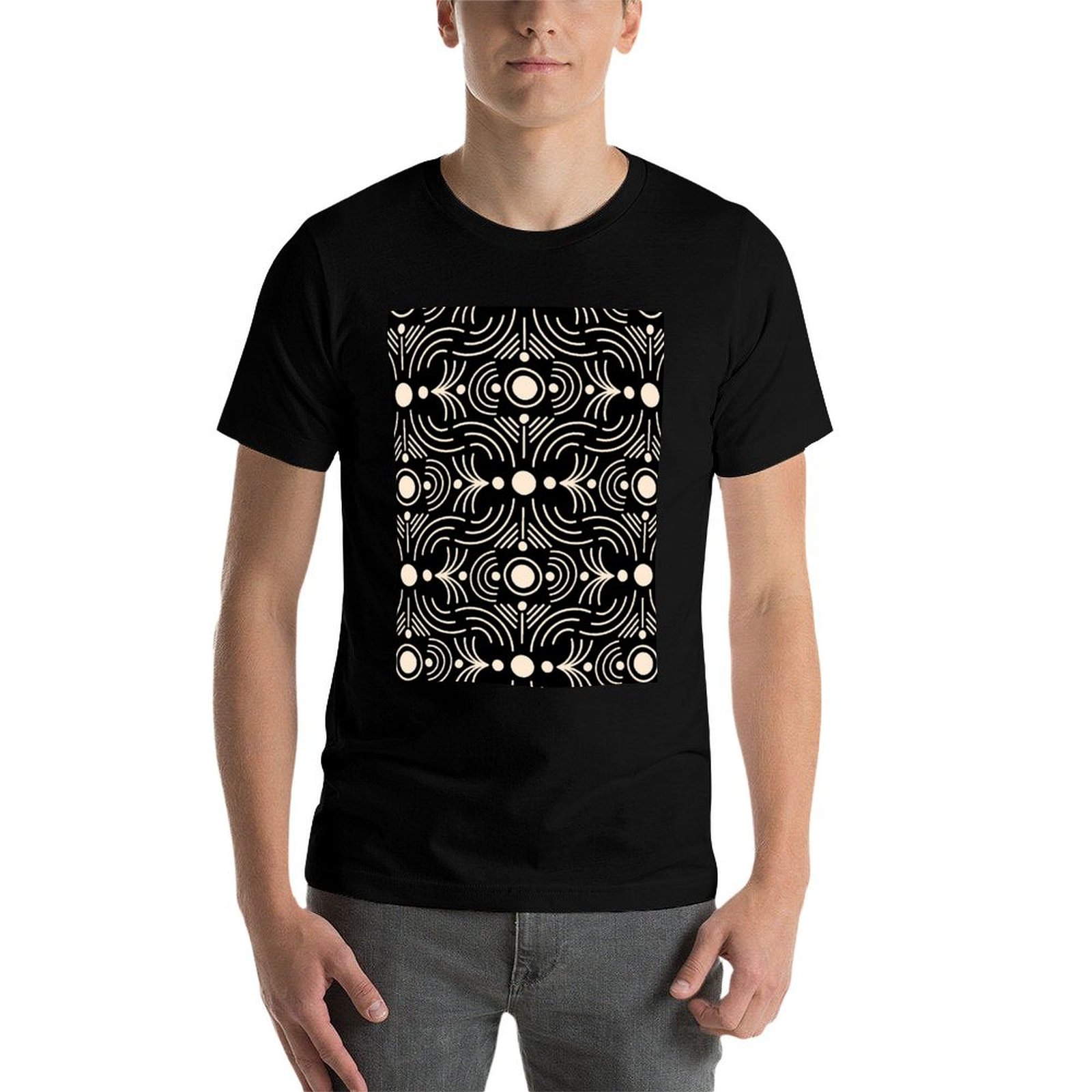เสื้อยืดลายโบโฮมัดคลอธ - ลายเส - Mudcloth Print Top บทวิจารณ์และราคา