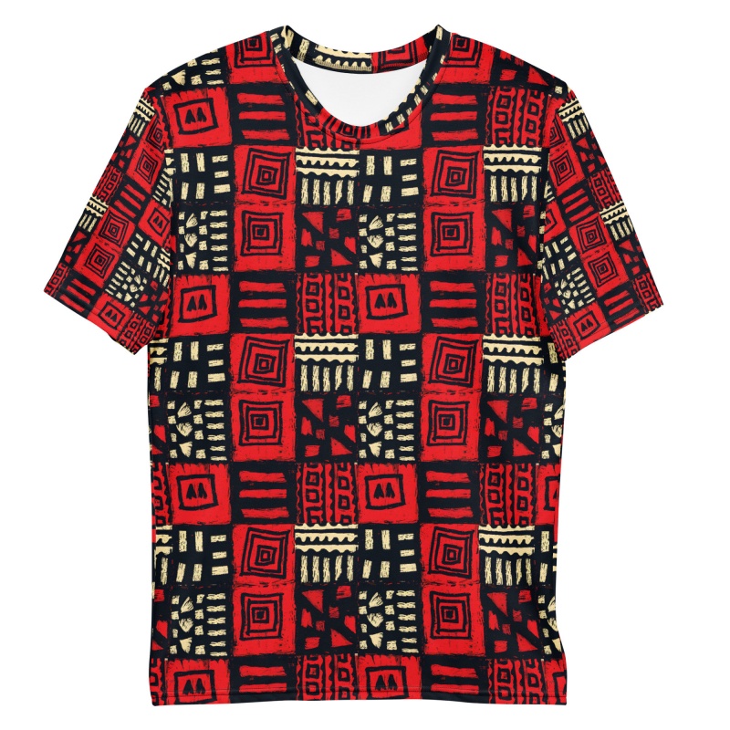 เสื้อยืดลายผ้ามัดคลอธชนเผ่าแอฟ - Mudcloth Print Top บทวิจารณ์และราคา