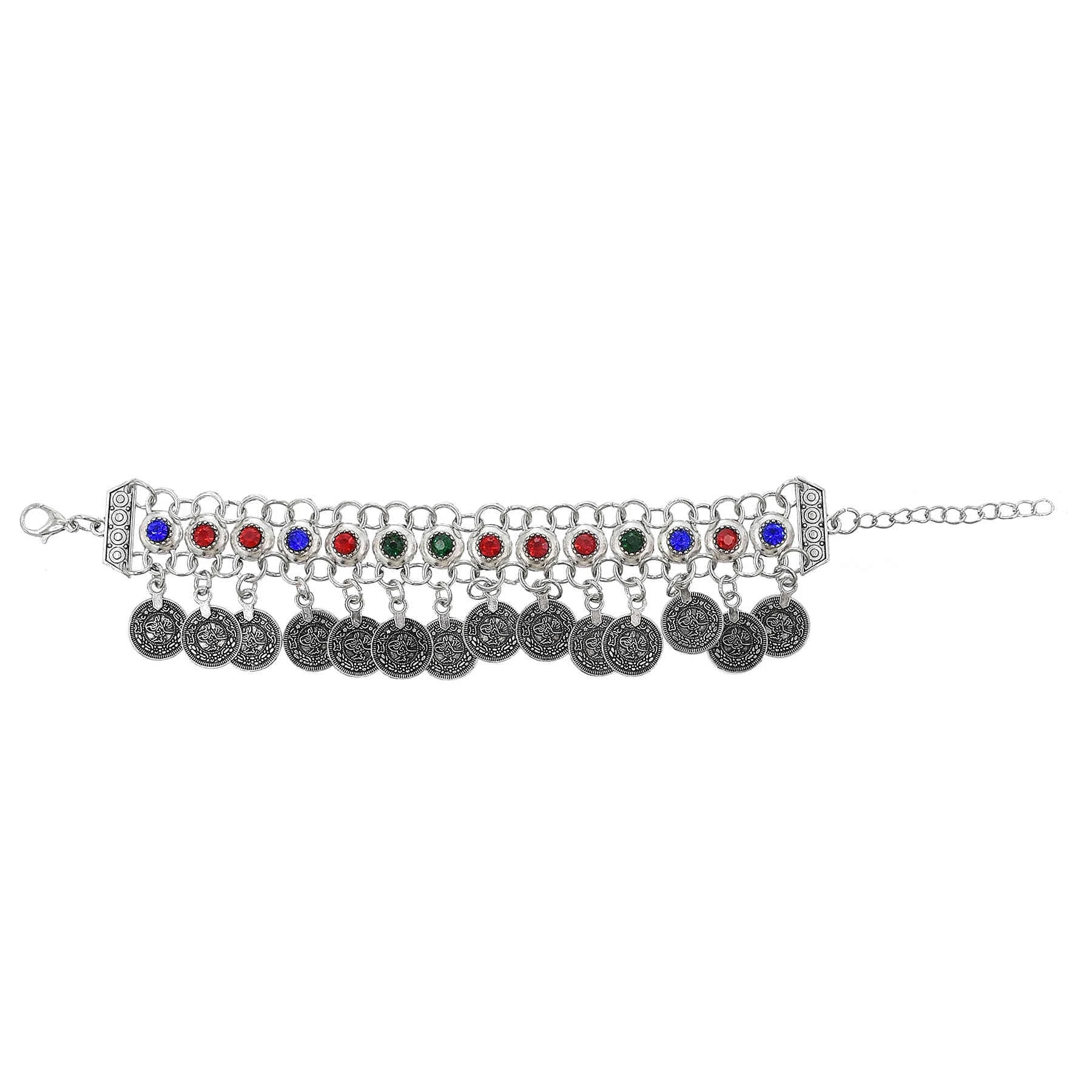 สร้อยข้อมือคริสตัลสีสันสดใส3สไ - Ethnic Fashion Pakistan บทวิจารณ์และราคา