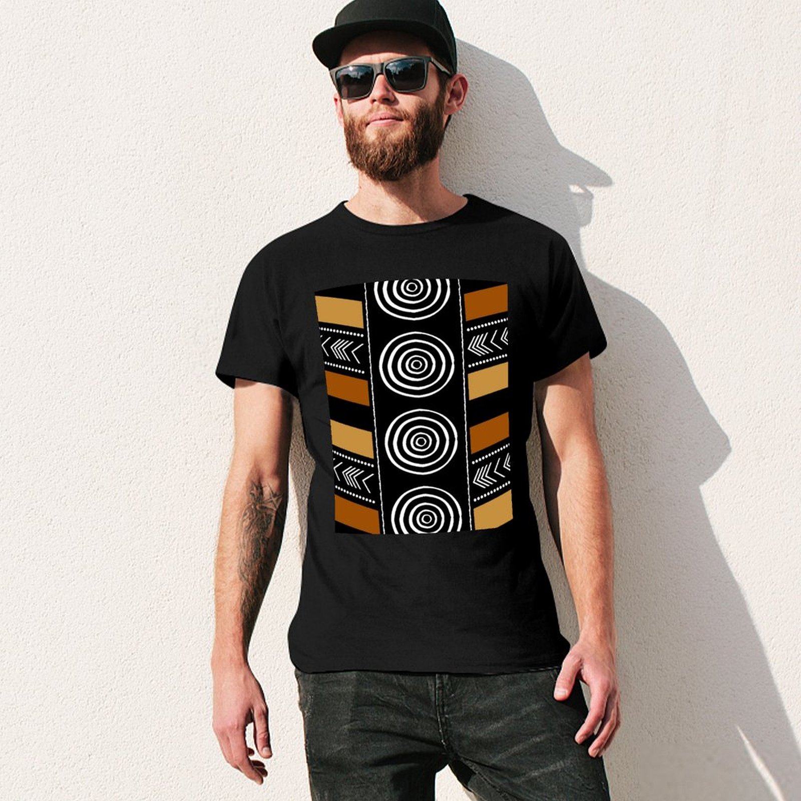 เสื้อยืดลายศิลปะผ้าโคลนแอฟริกั - Mudcloth Print Top บทวิจารณ์และราคา