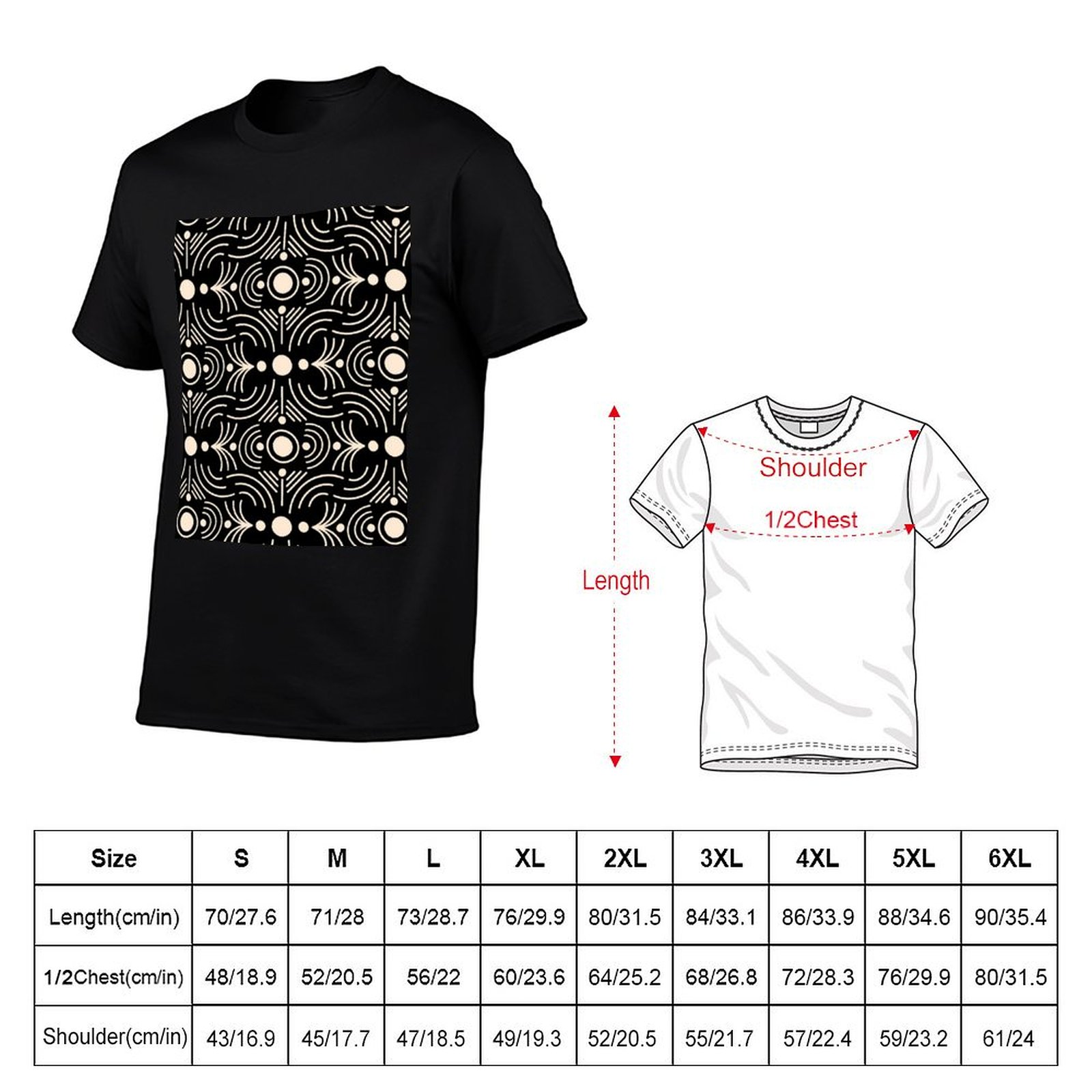 เสื้อยืดลายผ้าโบทโธ - ลายเส้นแ - Mudcloth Print Top บทวิจารณ์และราคา