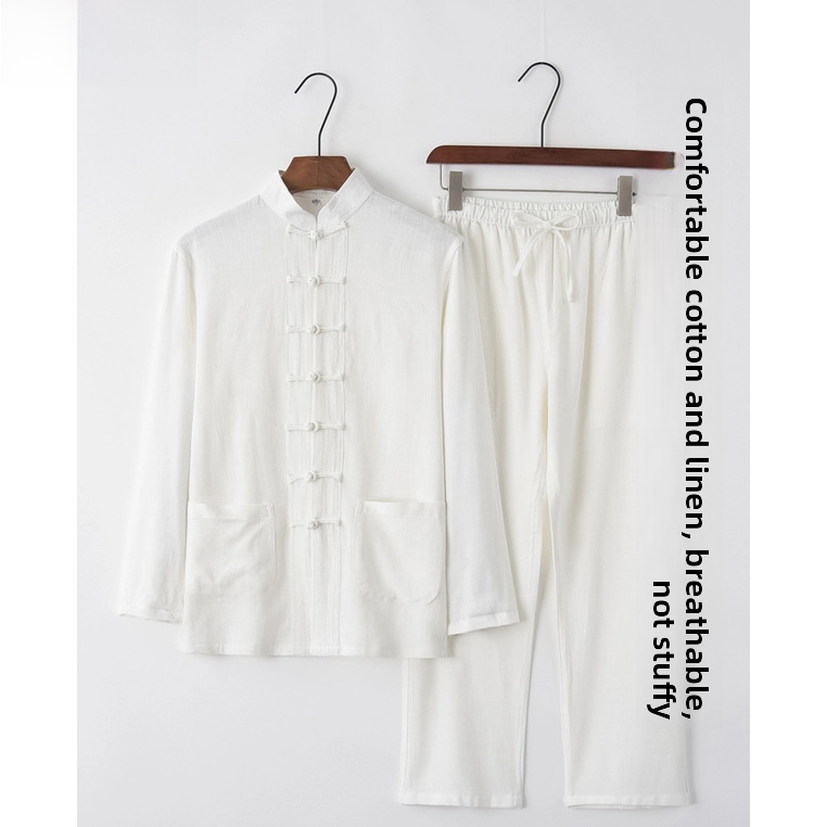 ชุดฮันฝูผ้าฝ้ายลินินสำหรับฤดูร - Ethnic Wear Men'S Fashion บทวิจารณ์และราคา