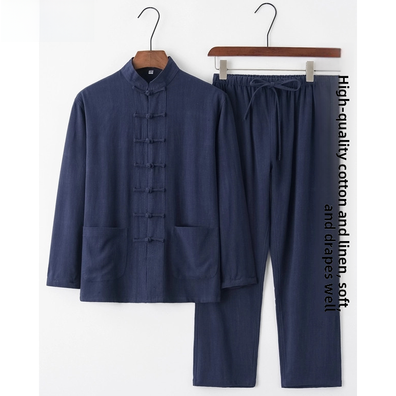 ชุดฮันฝูผ้าฝ้ายลินินสำหรับฤดูร - Ethnic Wear Men'S Fashion บทวิจารณ์และราคา
