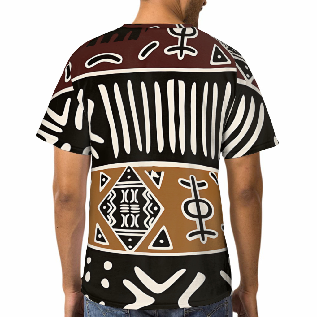เสื้อยืดพิมพ์ลายช้าง3D ทำจากผ้ - Mudcloth Print Top บทวิจารณ์และราคา