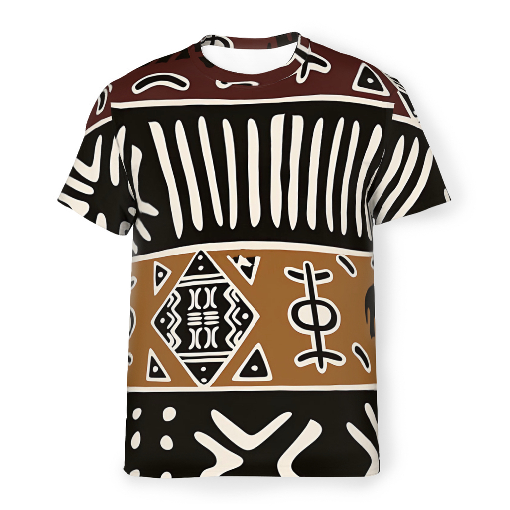 เสื้อยืดพิมพ์ลายช้าง3D ทำจากผ้ - Mudcloth Print Top บทวิจารณ์และราคา