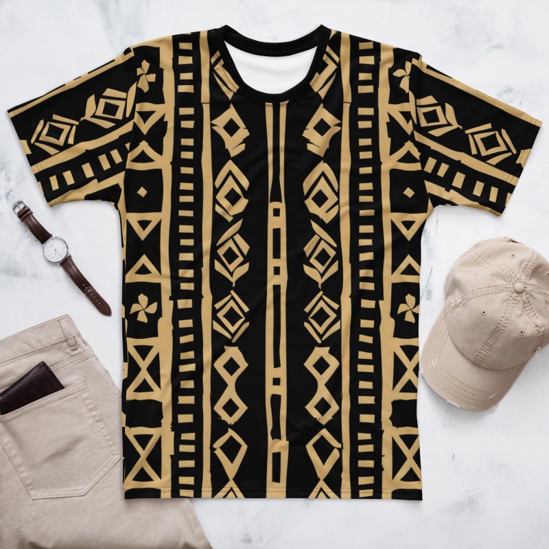 เสื้อยืดลายผ้ามัดคลอธชนเผ่าแอฟ - Mudcloth Print Top บทวิจารณ์และราคา