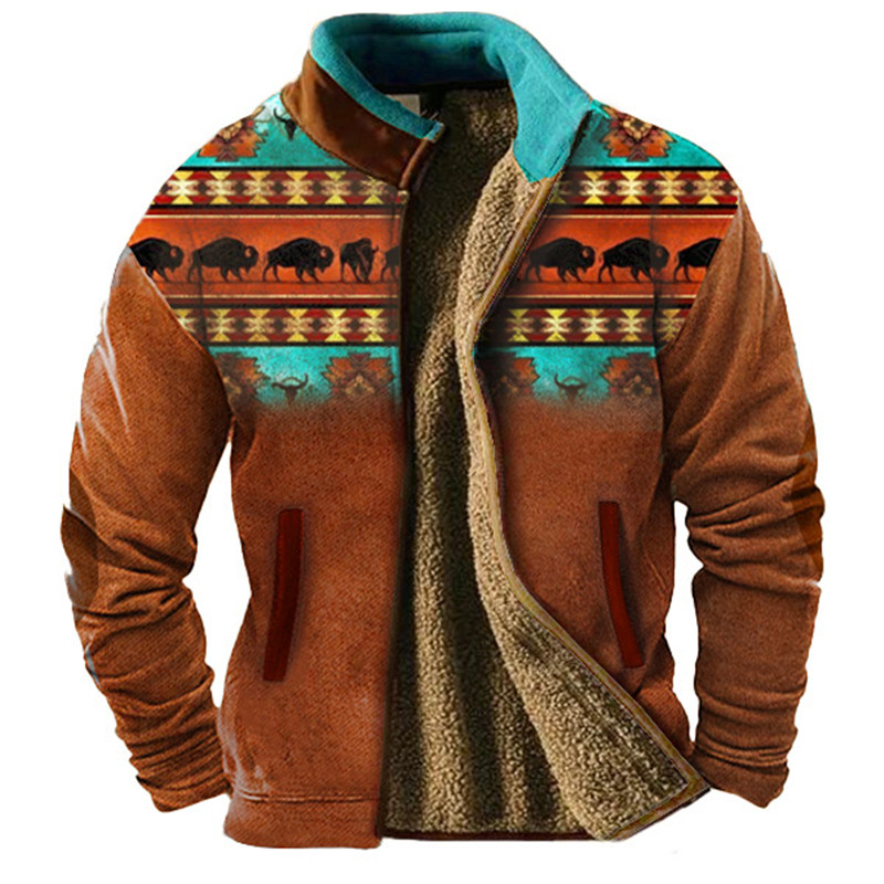 เสื้อแจ็คเก็ตบุขนสัตว์แขนยาวสำ - Ethnic Wear Men'S Fashion บทวิจารณ์และราคา